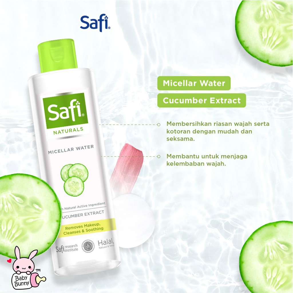 ❤ BELIA ❤ Safi Naturals Micellar Waters 100 | 200 ml | Neem Leaf | Cucumber | Yuzu | Rose Extract