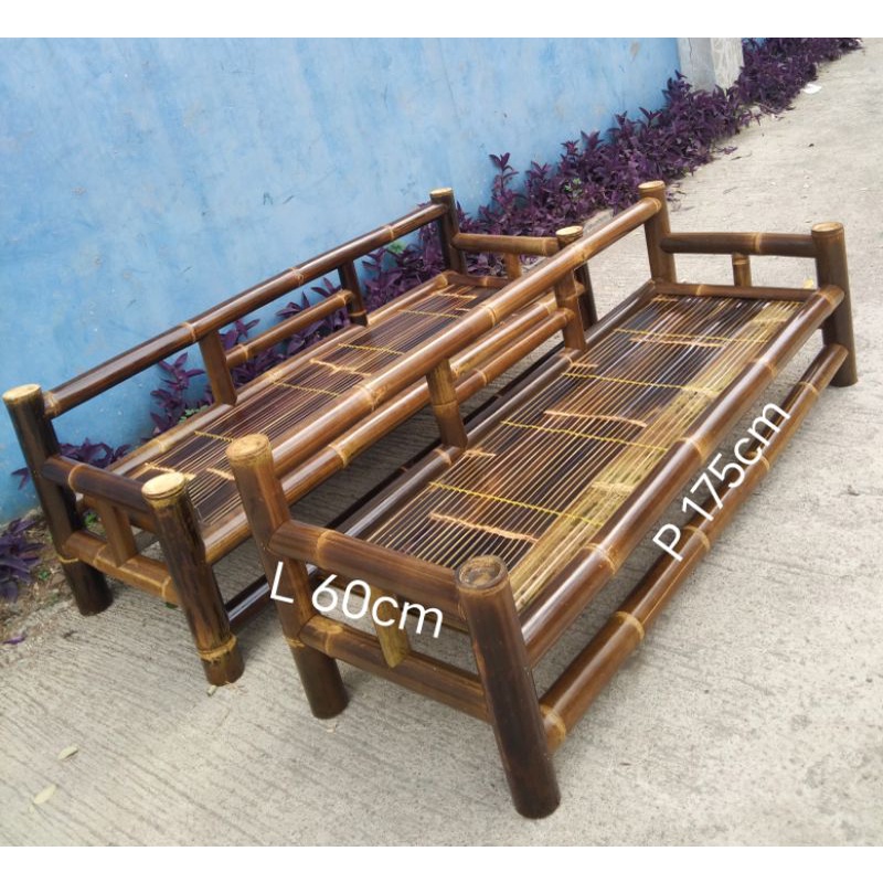 bale bambu hitam/Wulung, kursi santai, kursi rumahan, kursi minimalis, kursi tamu, kursi makan, kurs