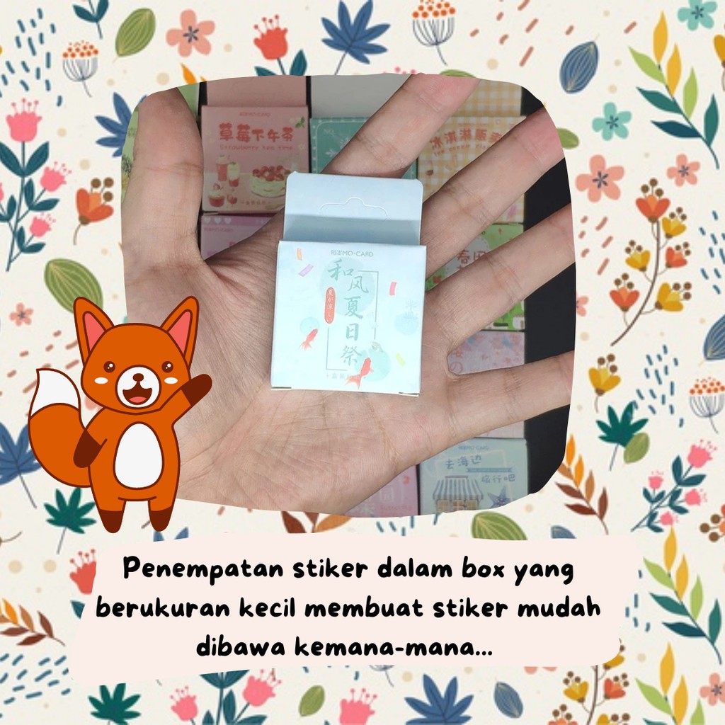 45pcs Aesthetic Stiker Box Lucu Murah Dekorasi Hias Diary/Journal/Scrapbook/DIY-3