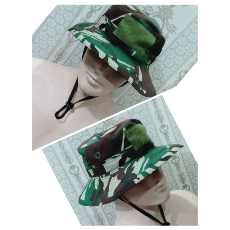 Topi Rimba Velbet / Topi Rimba TNI Velbed