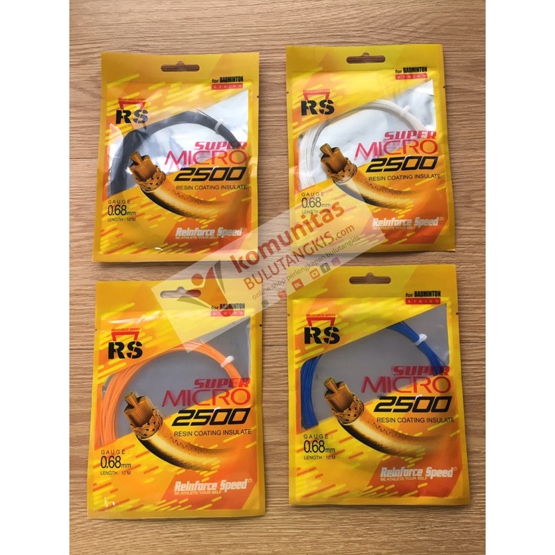 Senar raket Badminton RS Super micro 2500