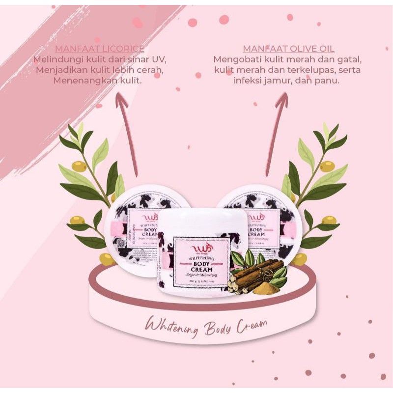 WUB Whitening Body Cream Bleaching 100 gr