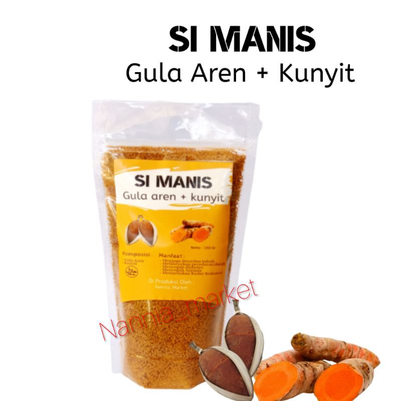 

GULA AREN KUNYIT 150 Gram | SI MANIS GULA AREN PLUS KUNYIT | NANNIA_MARKET