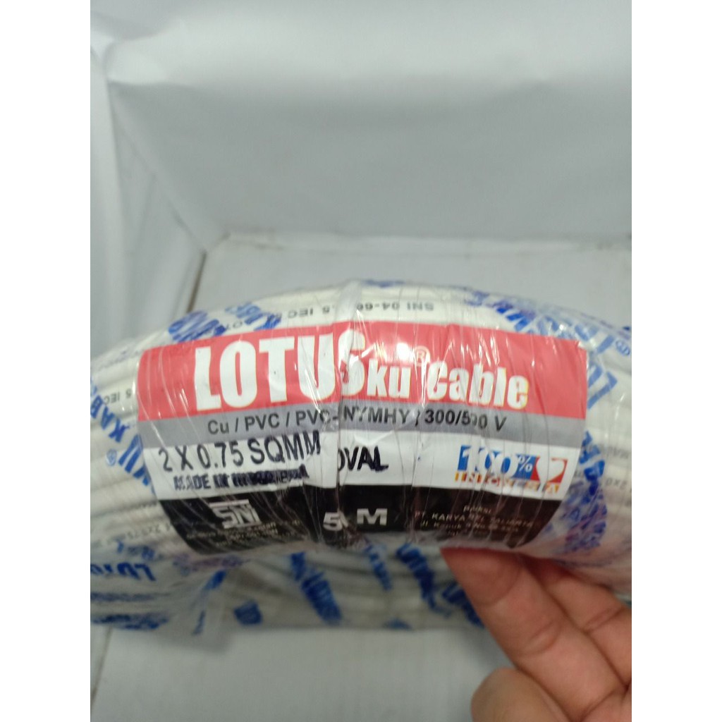 Lotus Kabel NYMHYO 2x0.75 oval