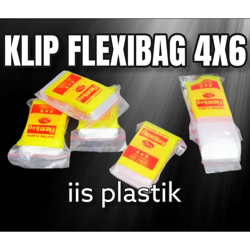 Kantong plastik klip 4x6 isi 100pcs clip ziplock zipper pouch / kantong plastik klip emas,obat,saus