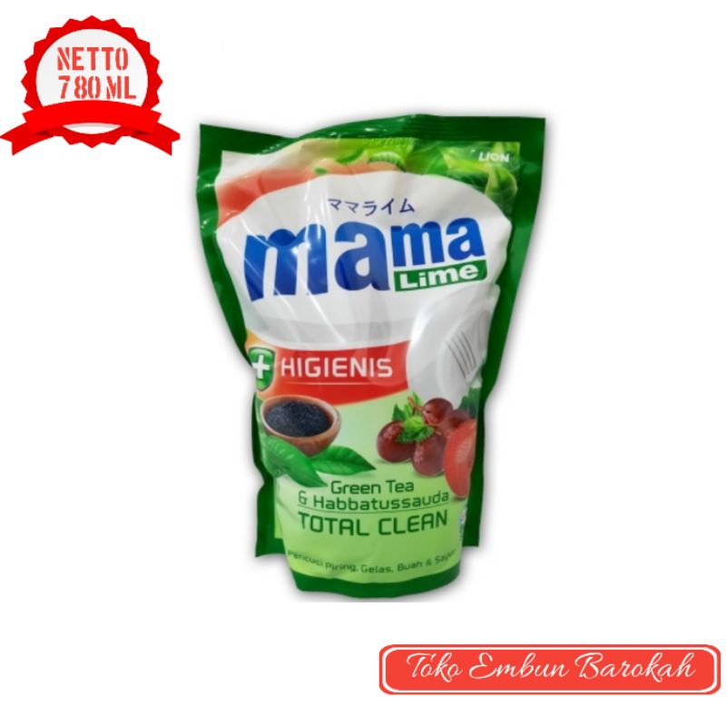 

Mama lime / Mama lemon jeruk nipis/ green tea habbatussauda 780 ml