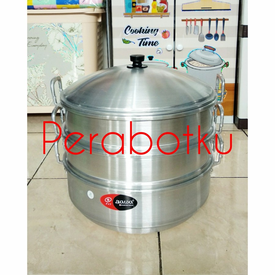 Langseng Jawa 40/3 / Steamer 40 cm Susun 3 / Panci Kukus