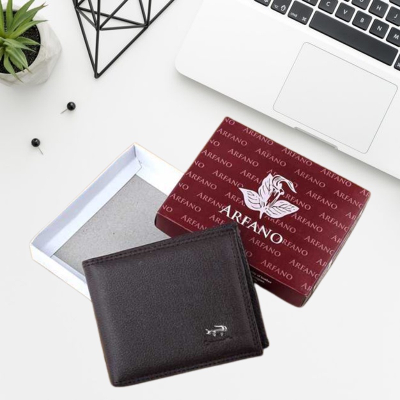 Dompet Walet Lipat Kartu Leather Pria Laki Laki Cowok Kulit Sapi Asli Ori Premium Terbaru Kekinian