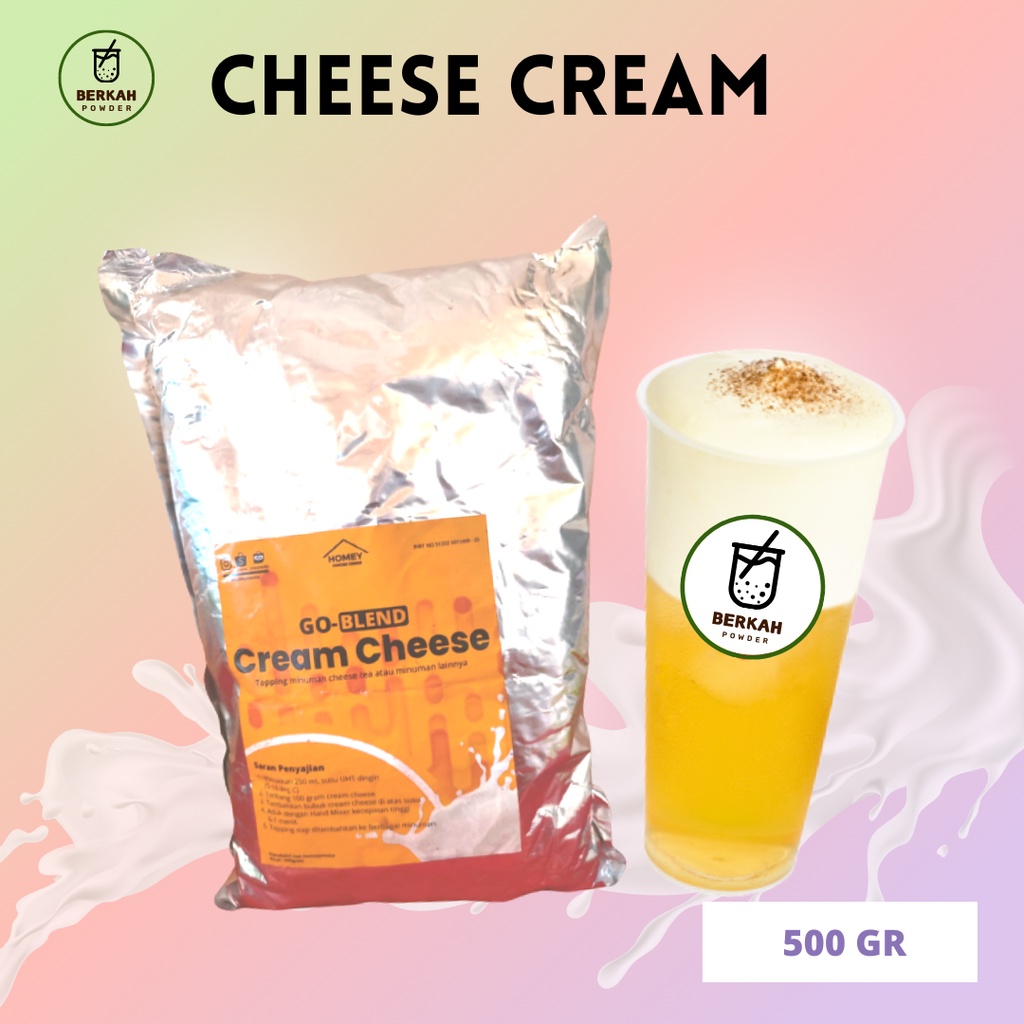 

PREMIUM Cheese Cream 500 GR / TOPPING CREAM CHEESE TEA FOAM 500gram / Topping minuman kekinian