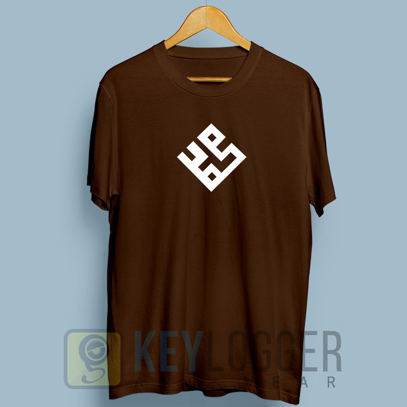 Kaos Dakwah Islami Kaligrafi Nabi Muhammad 76-coklat