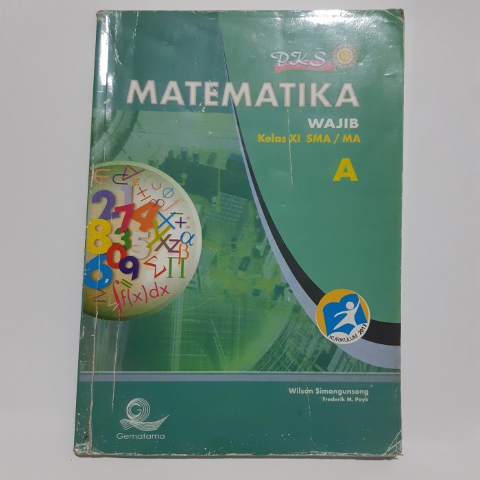 buku PKS Matematika wajib kelas XI A SMA/MA Wilson Simangunsong