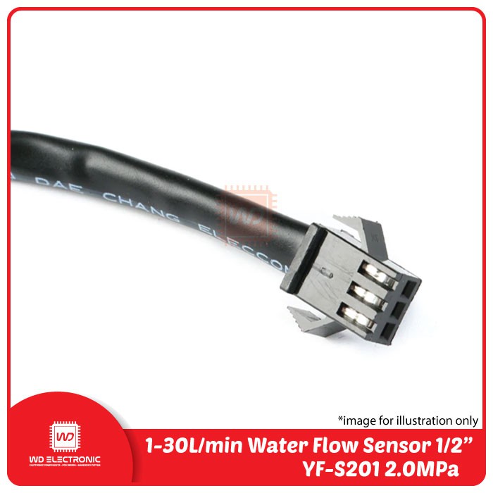 WATER FLOW SENSOR 0.5 INCH YF-S201 FLOW SENSOR PLASTIK