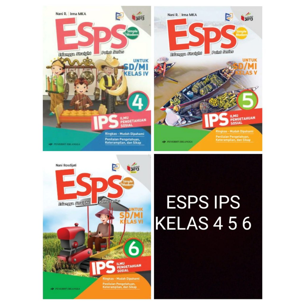 Buku Esps ips kelas 6 5 kls 4 Penerbit Erlangga-0