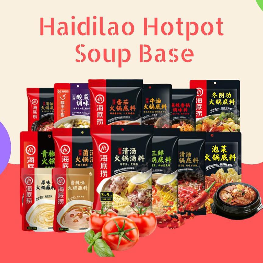 

New Produk Haidilao Soup Base Bumbu Hotpot Instant Huoguo Shabu Shabu Aneka Rasa Hai Di