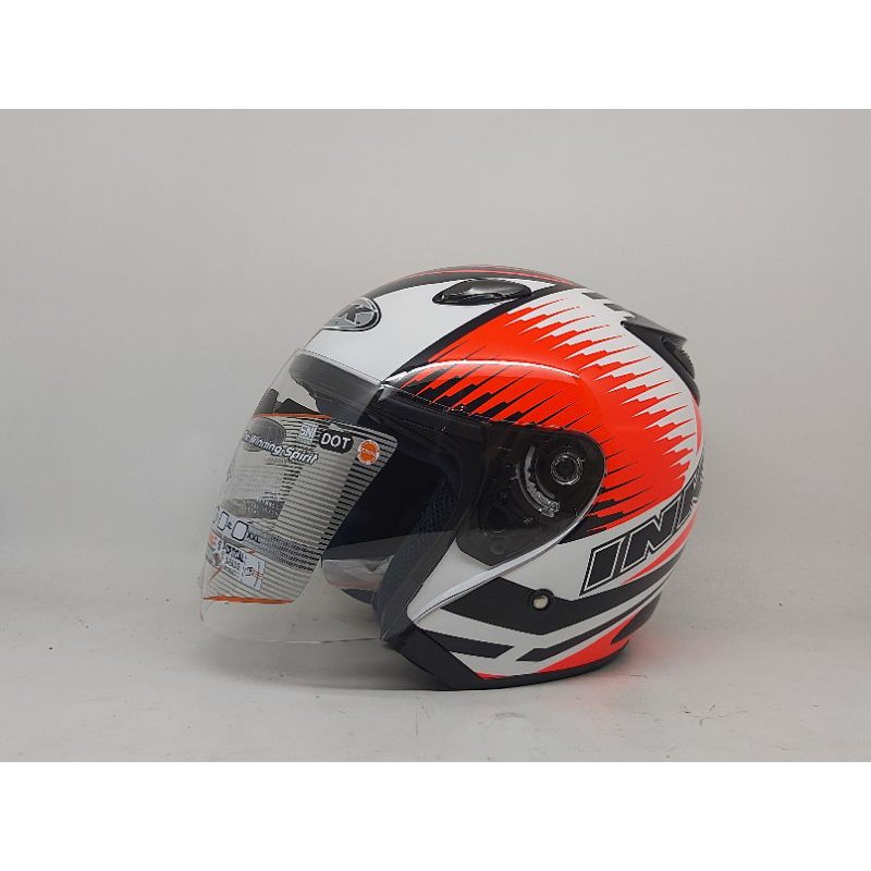HELM INK CENTRO JET #9 WHITE/RED FLUO