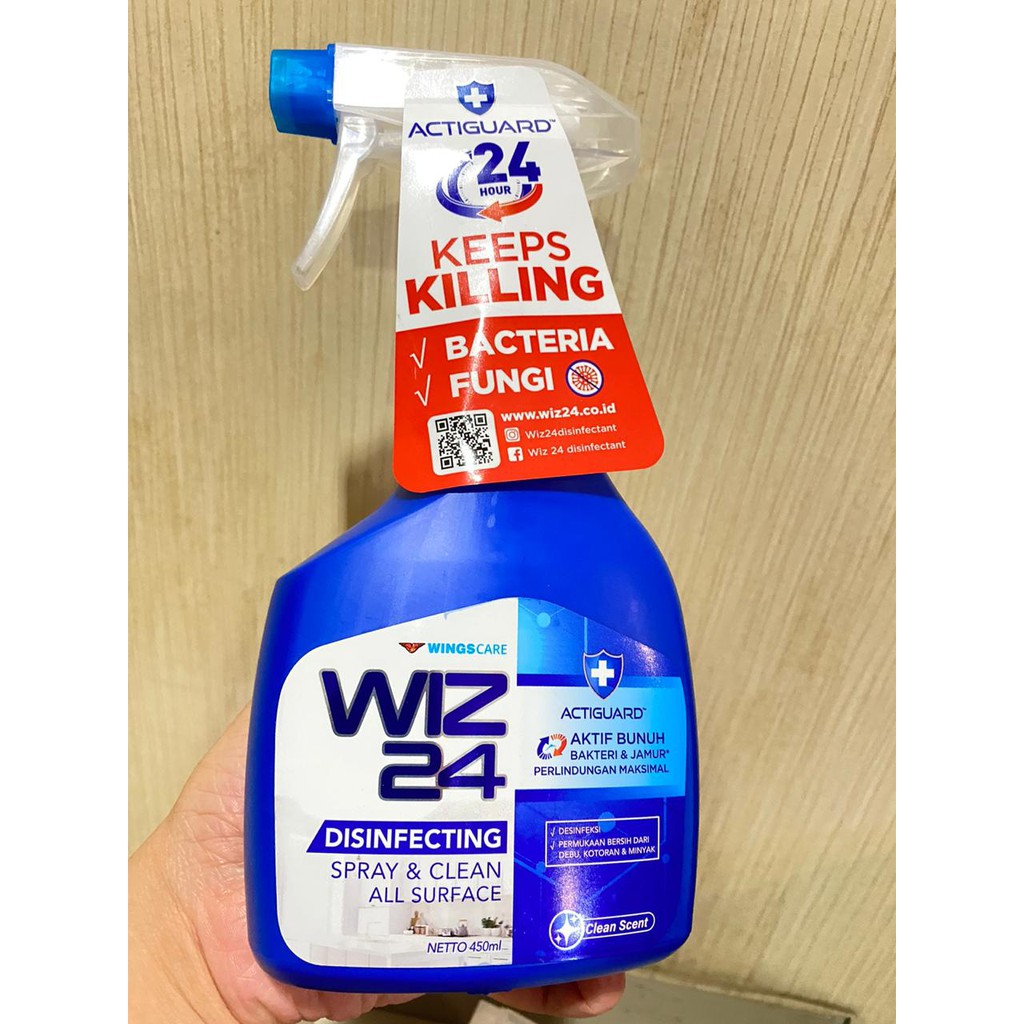 WIZ24 DISINFEKTAN Semprotan Spray & Clean Scent / Semprotan Disinfektan / Cairan Disinfektan