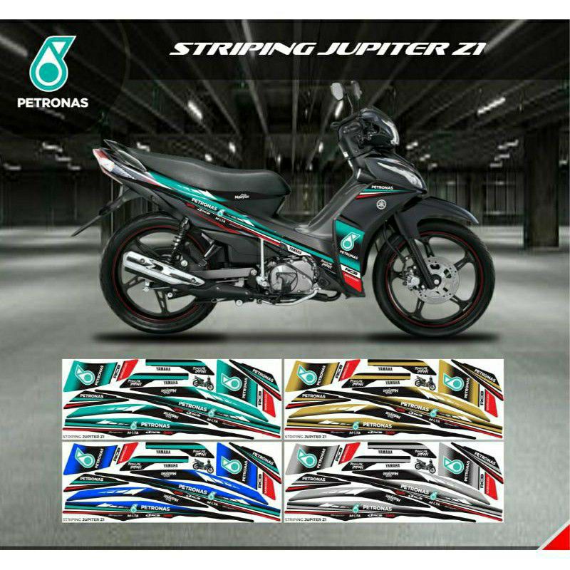 STRIPING STIKER MOTOR JUPITER ZI / Sticker variasi Jupiter Z1 motif Petronas