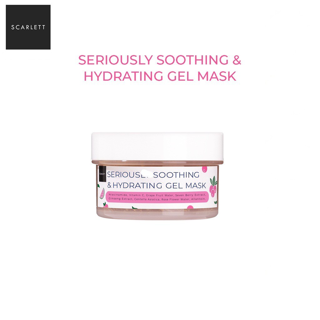 [COD] Masker Gel Scarlett Whitening Seriously Shooting &amp; Hidrating Merawat Kulit Berjerawat Iritasi dan Komedo - BPOM