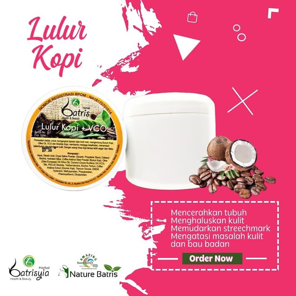 Lulur Kopi Batrisyia Herbal 200 Gram