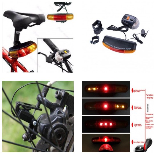 Lampu Sepeda LEd Lampu Sepeda Depan Belakang Aksesoris Sepeda Lampu Rambu Sepeda