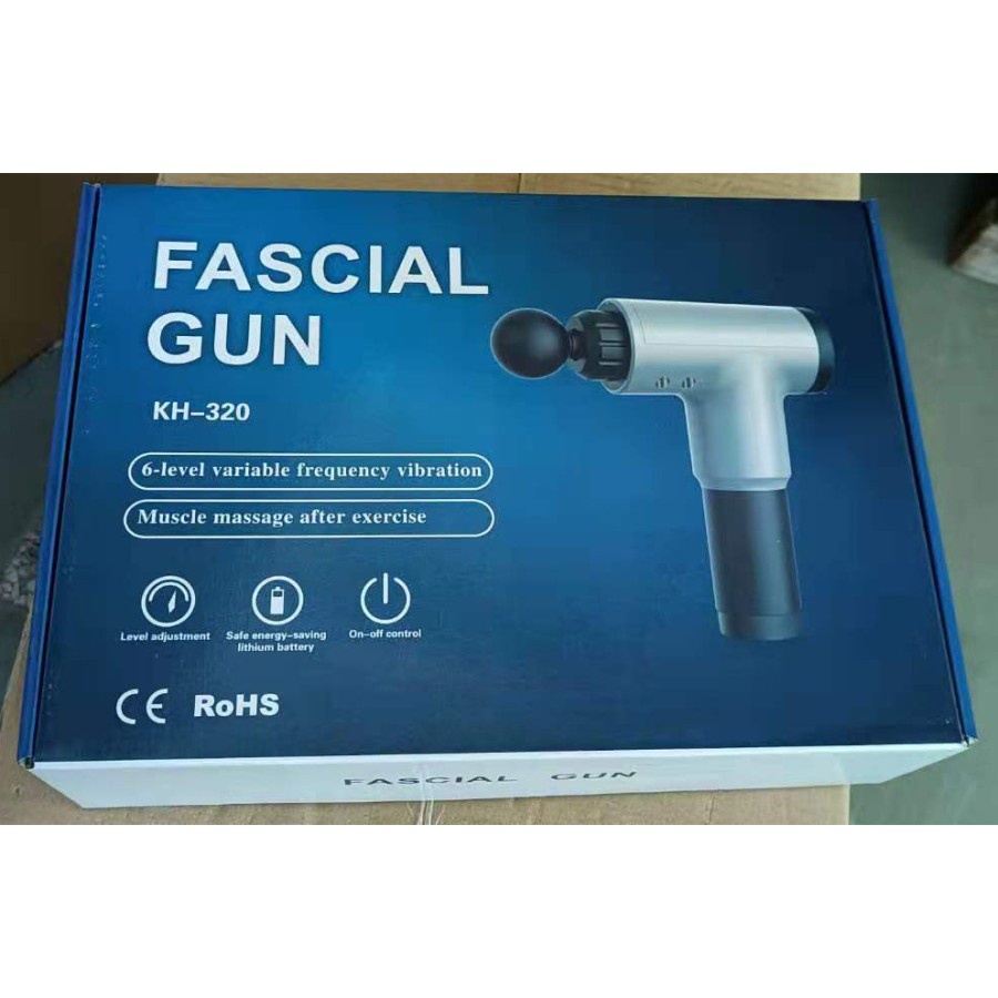 Alat Pijat Elektrik Pundak Punggung Tangan Massage Facial Gun - KH-320 - Black