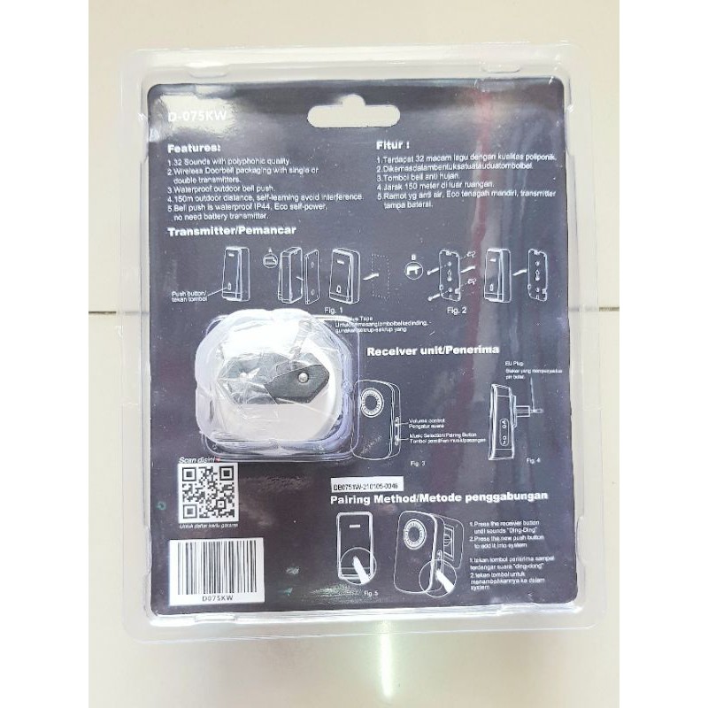 Harnic Doorbell / Bel pintu D075KW