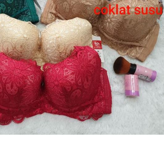 ✥ BH ELENA 24491 B | BUSA TIPIS KAWAT | BRUKAT PENUTUP LEMAK SAMPING KAIT 4 | Bra Elena 24491b ♘