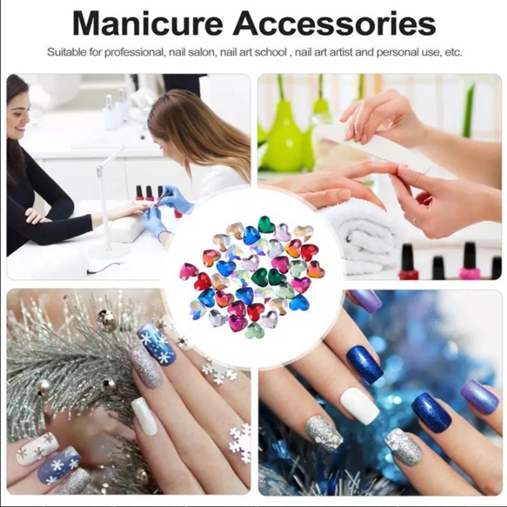 Needway   3D Nail Art Rhinestones Charms Fashion Manikur Aksesoris Mix Glitter Kristal DIY Ornamen Nail Art Dekorasi