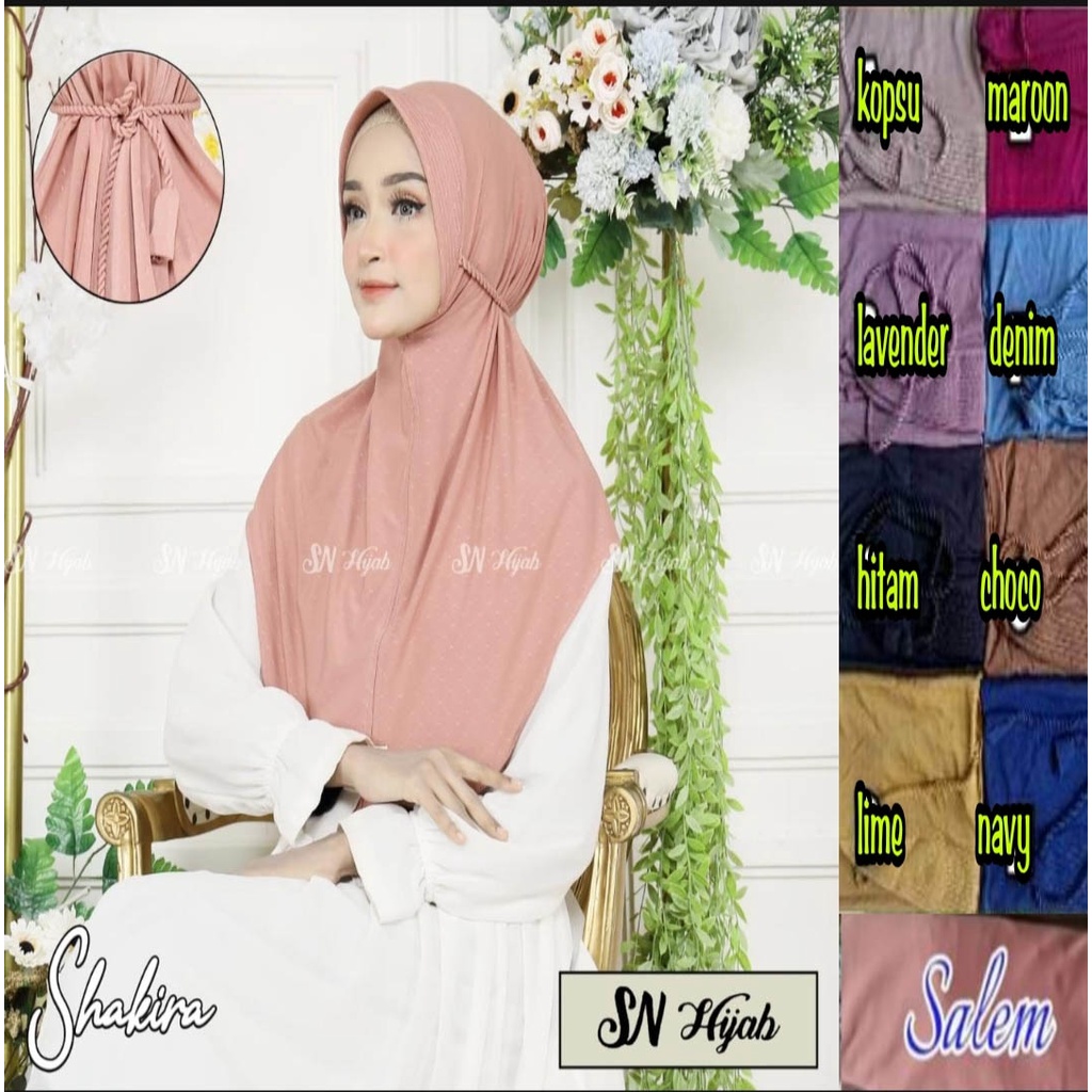 JILBAB INSTAN SHAKIRA TALI KEPANG BY ORIGINAL SN HIJAB