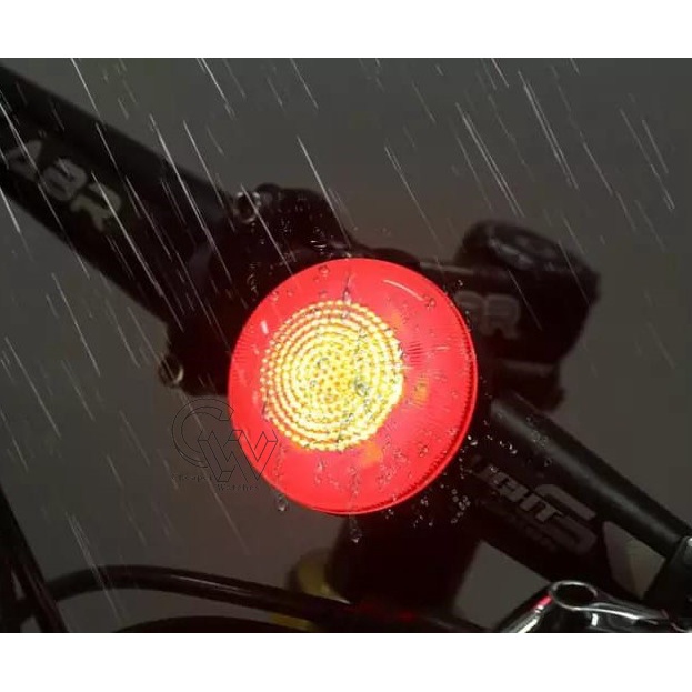 Cheaper-AD-3513 Lampu Sepeda Multifungsi Senter Kepala Multifunctional Bicycle Lamp USB RECHARGEABLE BICYCLE TAILLIGHT 100 LUMENS+