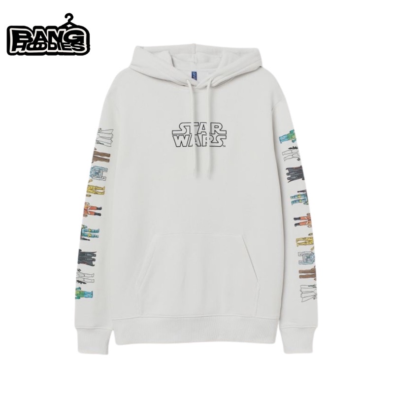 Hoodie Hnm starwars white
