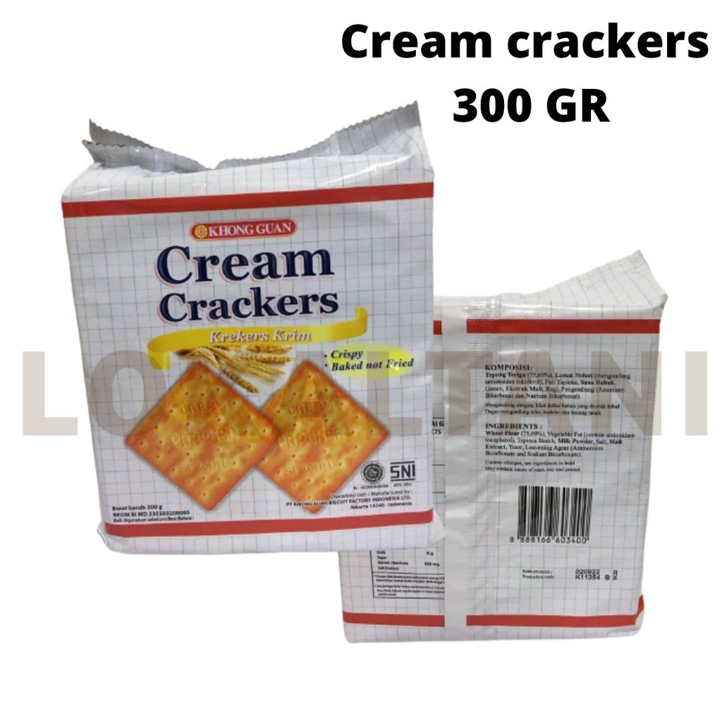 

Khong Guan / Cream Crackers / Krekers krim / Biskuit / 300g