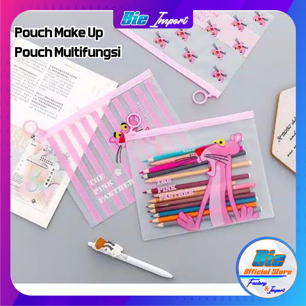 Pouch Make Up / Pouch Travel / Tas Kosmetik / Tempat pensil