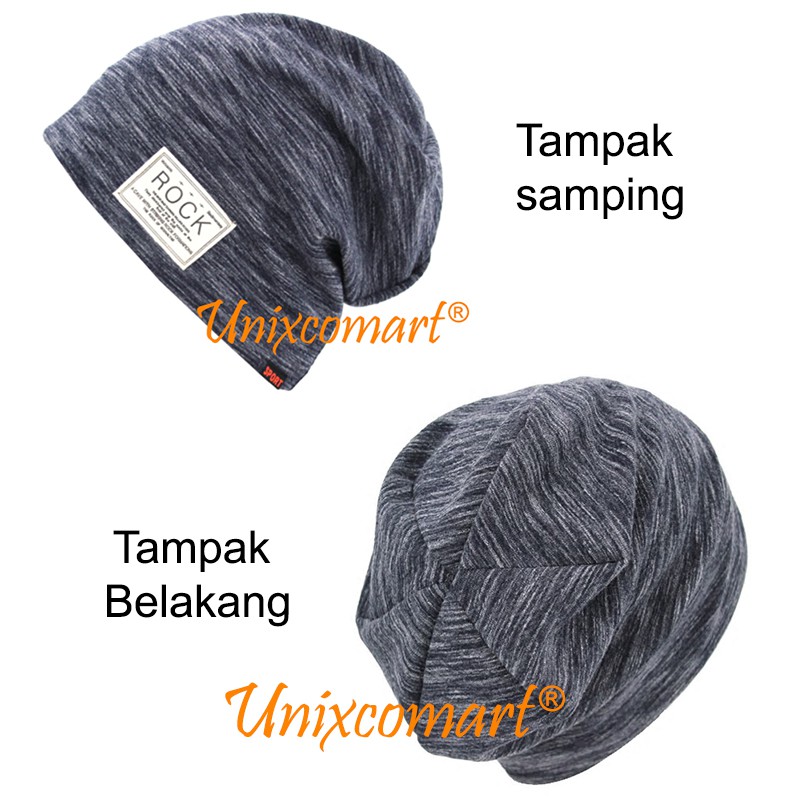 Topi kupluk ROCK Dewasa Beanie Hat Bahan Tebal Pria Wanita