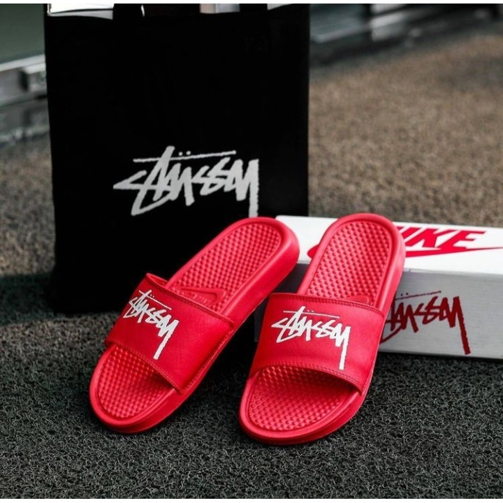 SANDAL PRIA WANITA Niike Benassi X Stussy Sendal Pria Slide