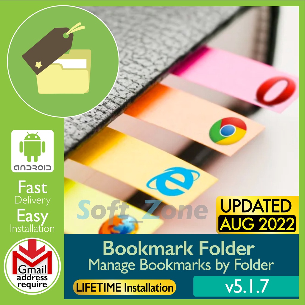 

Bkmrk Fldr v5.1.7 - Mng Bkmrks by Fldr [SmrtPhn - Andrd] - Dgtl Dwnld