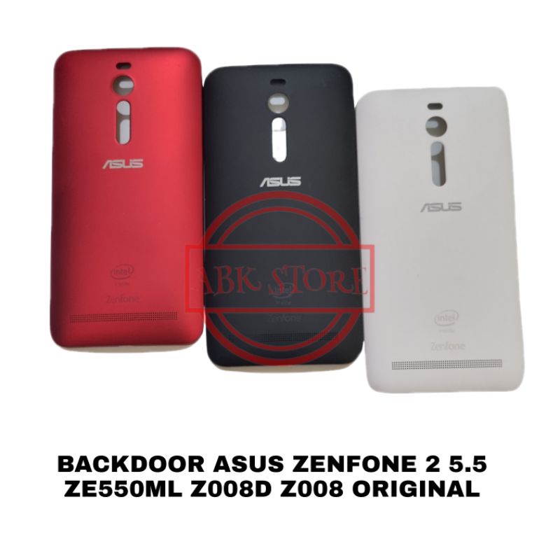 TUTUP BELAKANG BACKDOOR COVER BATERAI BACK CASING ASUS ZENFONE 2 5.5 ZE550ML Z008D Z008 ORIGINAL