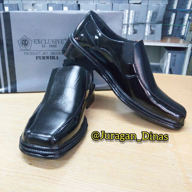 SEPATU PDH PERWIRA TNI POLRI SATPAM SECURITY PANTOPEL HITAM LUX PRIA AR EXCLUSIVE PANB ASLI ORIGINAL