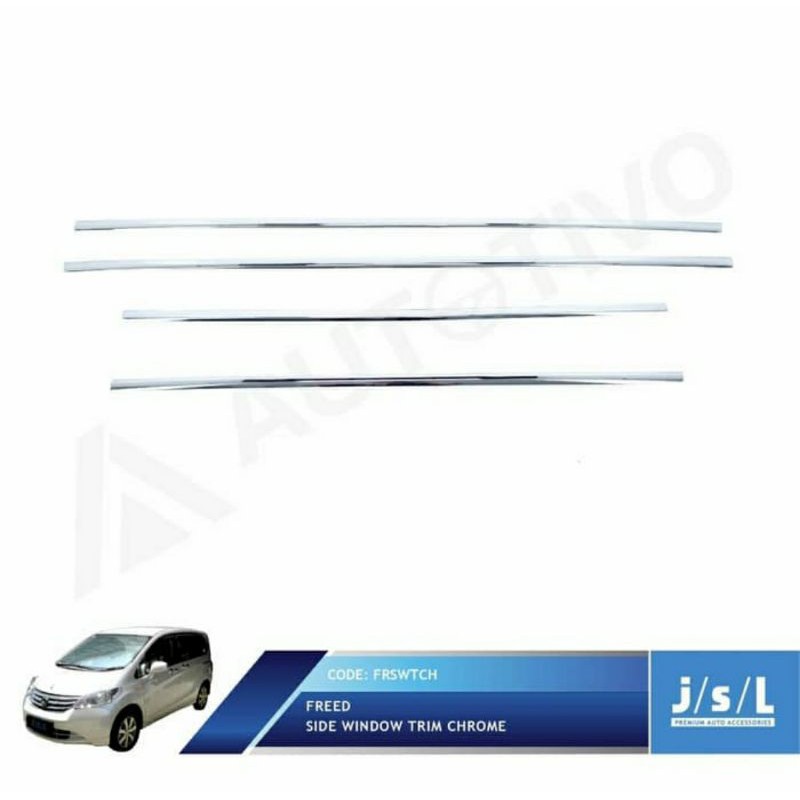 List Kaca Samping Honda Freed Chrome