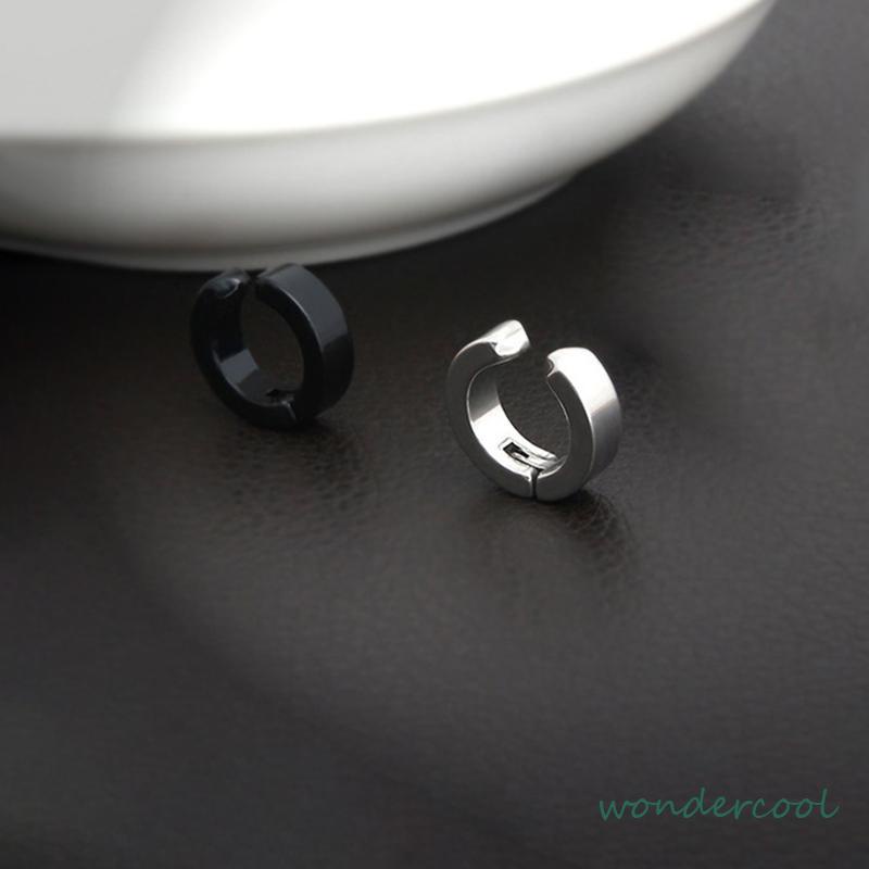 Anting Magnet Tanpa Lubang Telinga Palsu Bahan Titanium Steel-Won