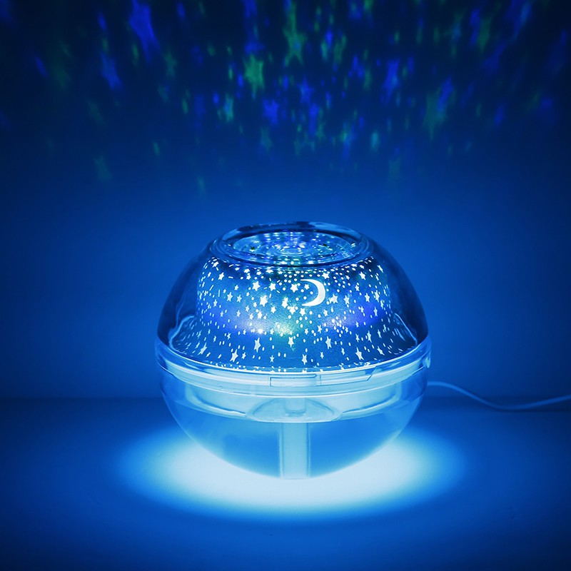 Taffware Air Humidifier Aromatherapy LED Night Projection Lamp 500ml HUMI H99 Grab Medan