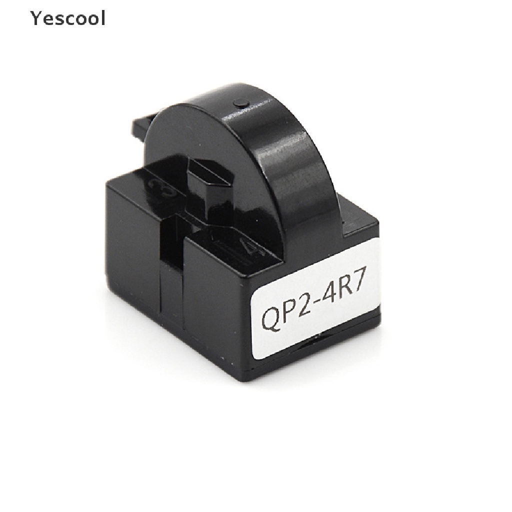 Yescool Starter Relay PTC 1 Pin 4.7 Ohm Warna Hitam Untuk Kulkas