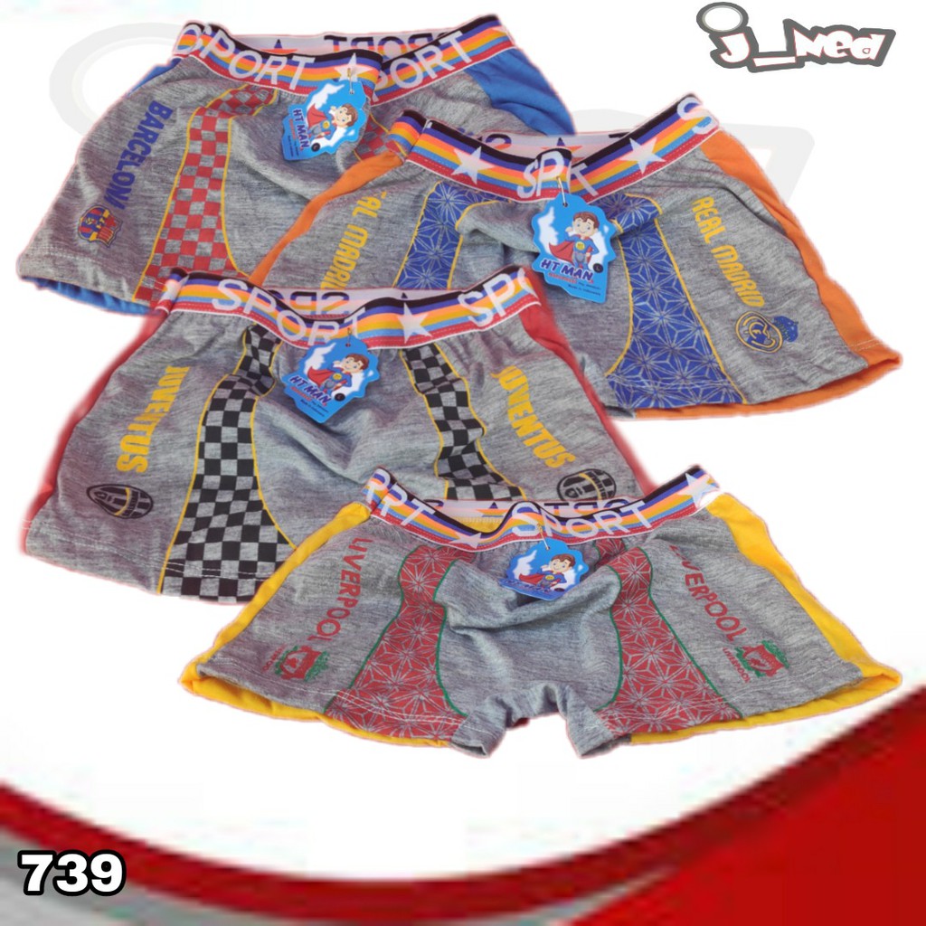 J739 CD BOXER ANAK COWOK HT MAN KIDS S-L HT MAN 0239 CELANA DALAM BOXER ANAK