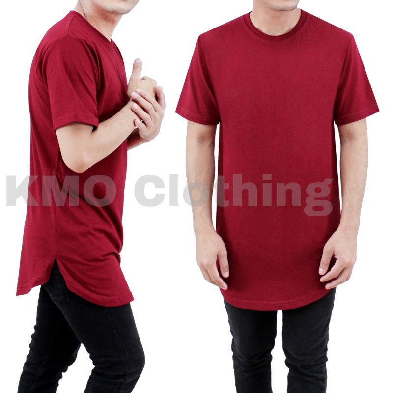 KMO Kaos Longline Kaos Kurta Pria Kaos Muslim Kaos Polos Pria Kaos Muslim