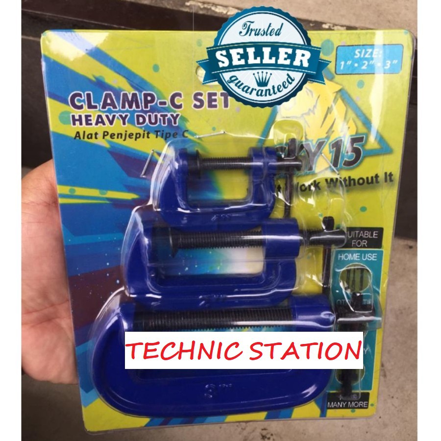 ReadyClamp C /Catok Model C/ Clamp C Set 3 pcs