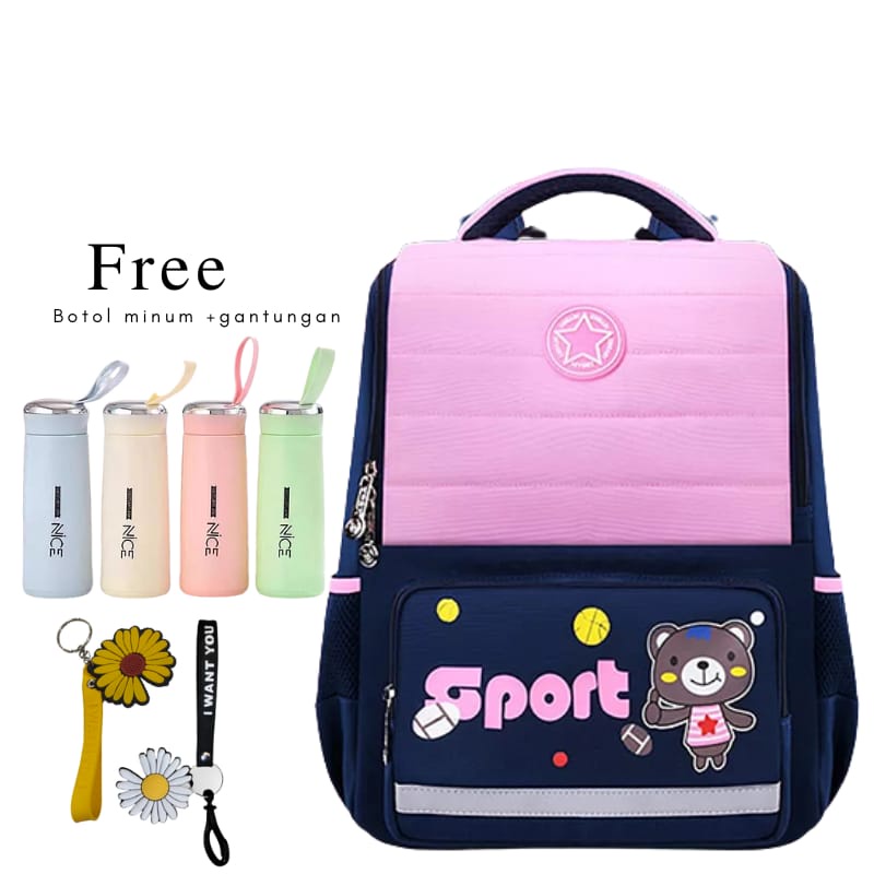 Tasmurah SPORT//Top Ransel Fashion Terbaru / Tas Ransel Sekolah SD/SMP/SMA/Tas Ransel My Bag Polos Terbaru 2021 Tas Ransel Anak Remaja Kekinian Fashion Korea/Import Tas Timbul SD TK Ransel Anak Sekolah Cewe Perempuan Unicorn Frosen Tas Anak Perempuan