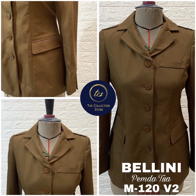 Seragam BELLAGIO, Premium BELLINI Blazer Jas Pemda Pangkat, Seragam PNS, Seragam Dinas, M-120