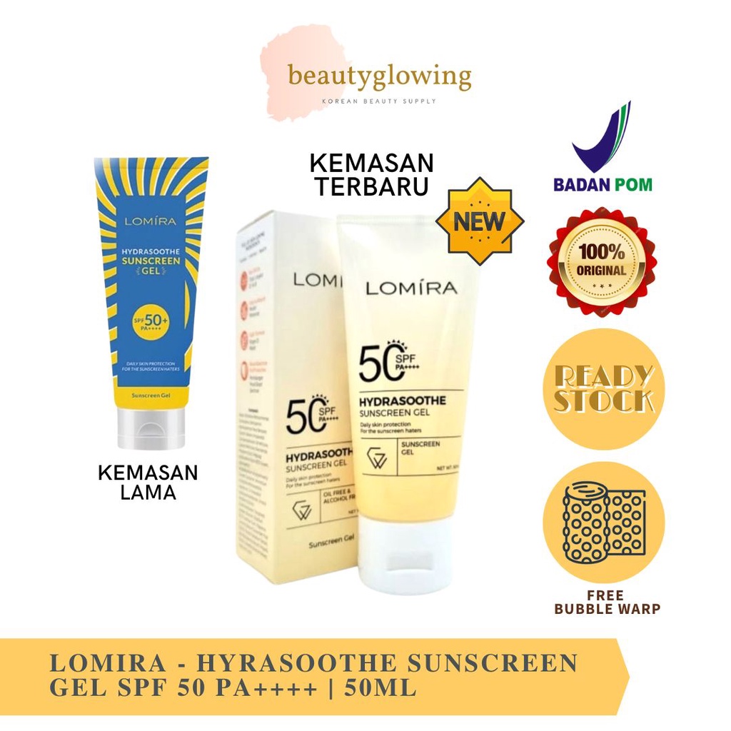 Lomira Hydrasoothe Sunscreen Gel SPF50 PA+++ 50ML