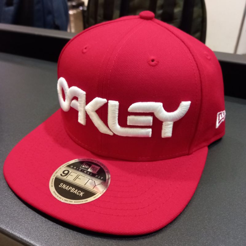 Topi Oakley Snapback Red Original