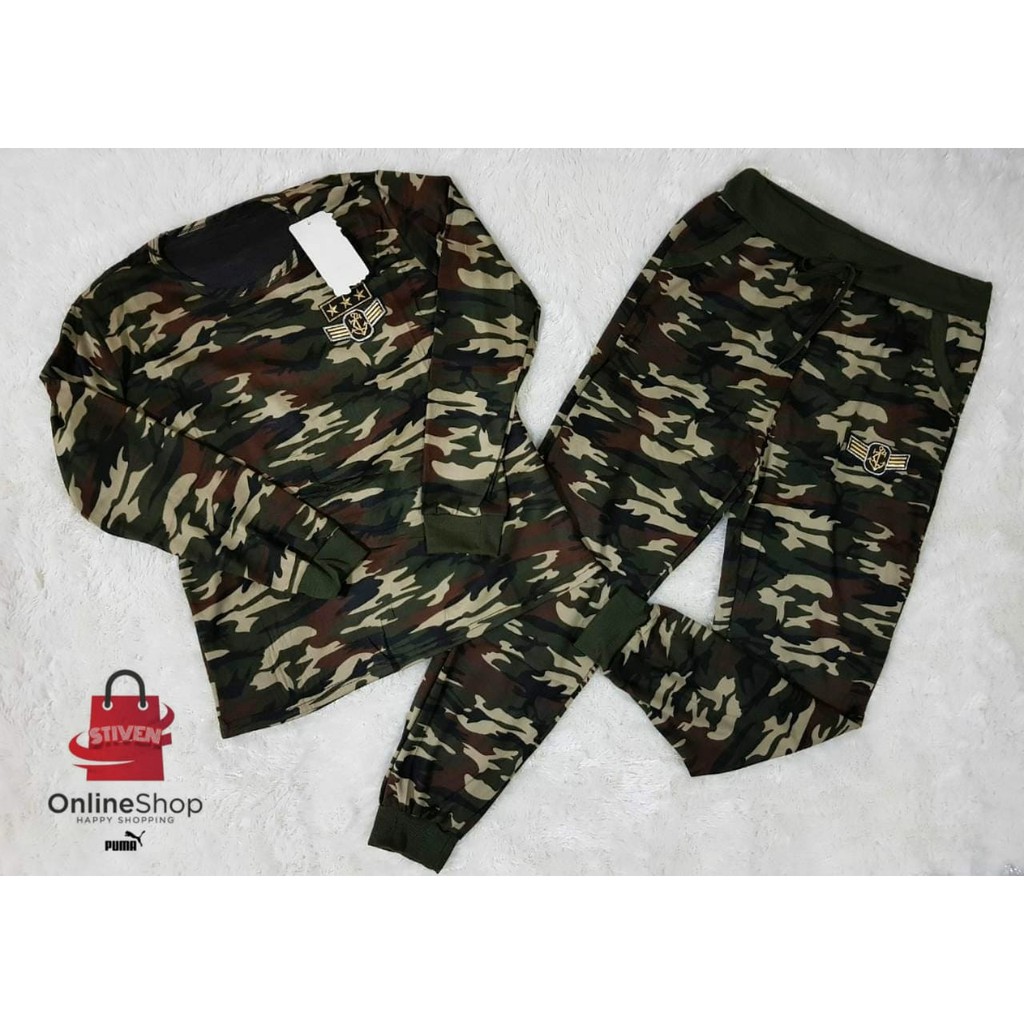 SETELAN OLAHRAGA WANITA - PAKAIN OLAHRAGA WANITA - BAJU ZUMBA WANITA - SETELAN ARMY WANITA 161